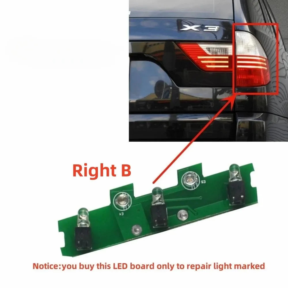 A Full Set Inner And Outer Tail Light Repair Chip Boards 7162209 7162210 7162213 7162214 for BMW X3 E83 LCI