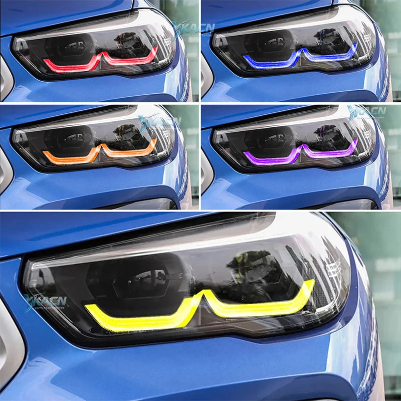 Angel Eyes LED DRL Board Module For 19-22 BMW X5 G05 X5M F95 X6 G06 X6M F96 Non-Laser Headlight Daytime