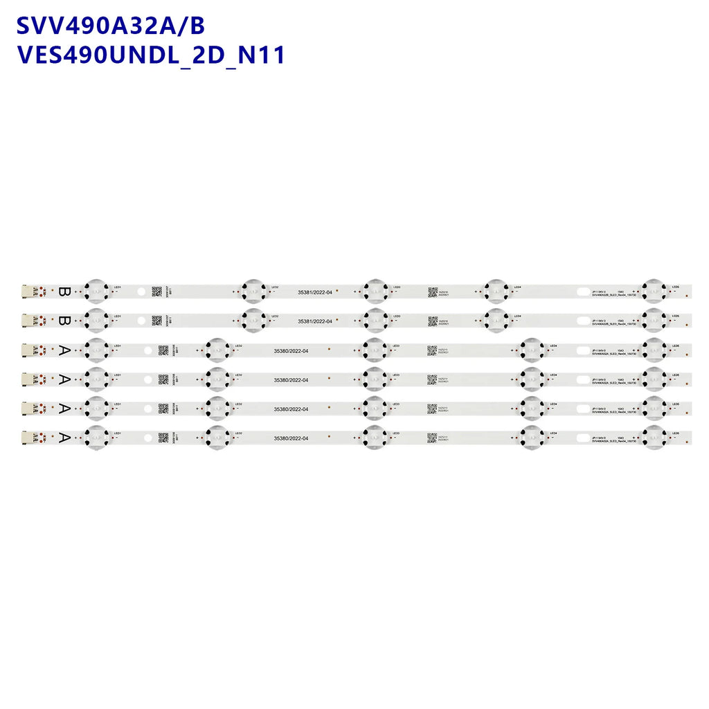 LED Backlight Strip for 49HE4000 49R6010U 49U5766D 49U6863DB 49L3753DB 17DLB49UER4-A 17DLB49UER4-B