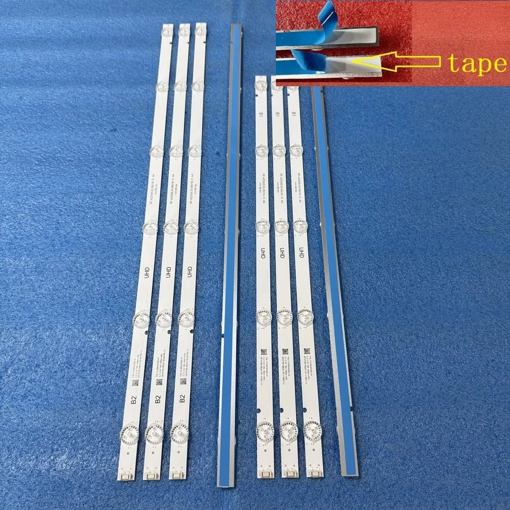 LED Backlight Strip for 8pcs /set LED Backlight Strip For Skyworth 55U5A Coocaa 55U2A13G METZ 55U2X42C