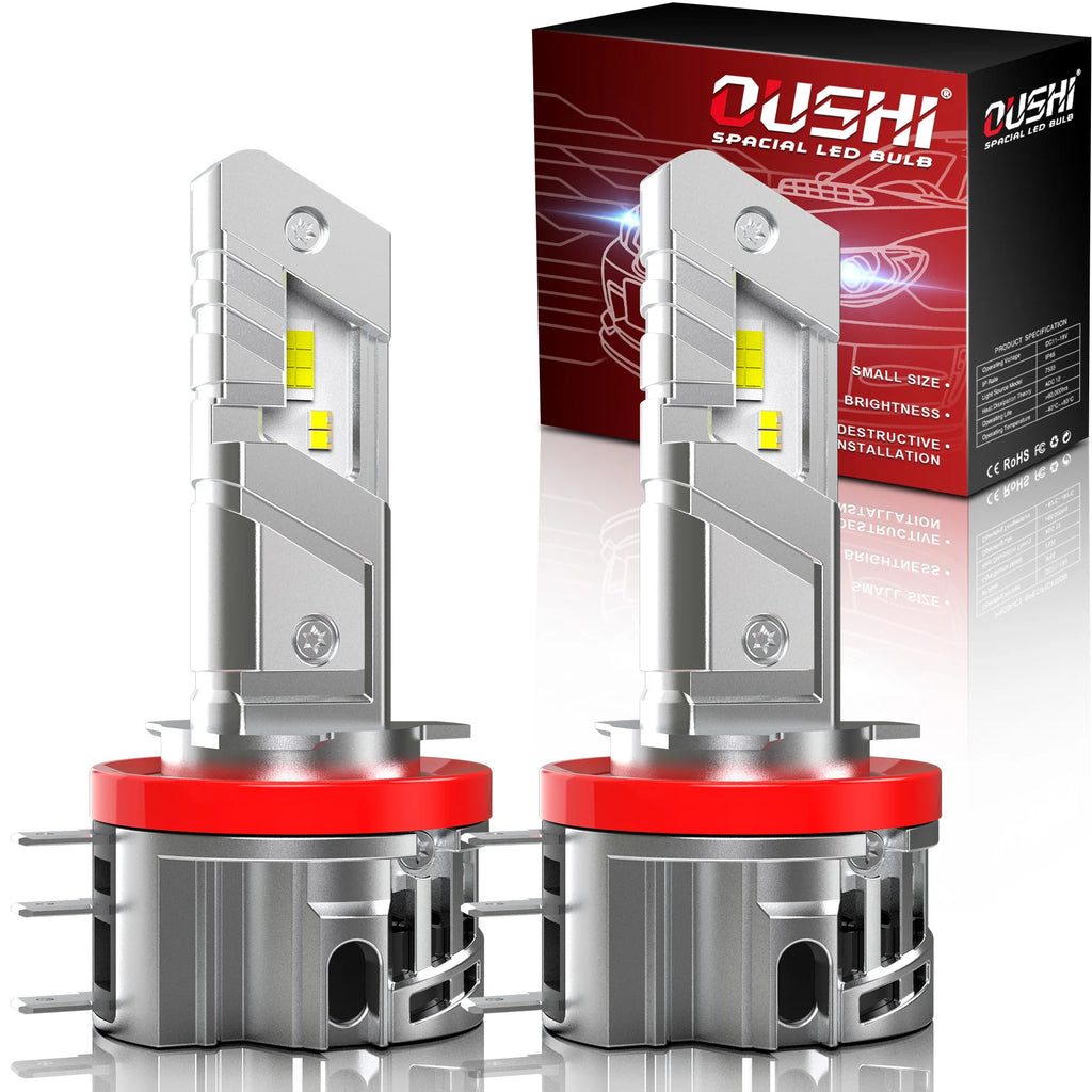 OUSHI 2pcs H15 Led Car Headlight Bulb Super Led 6000K White 