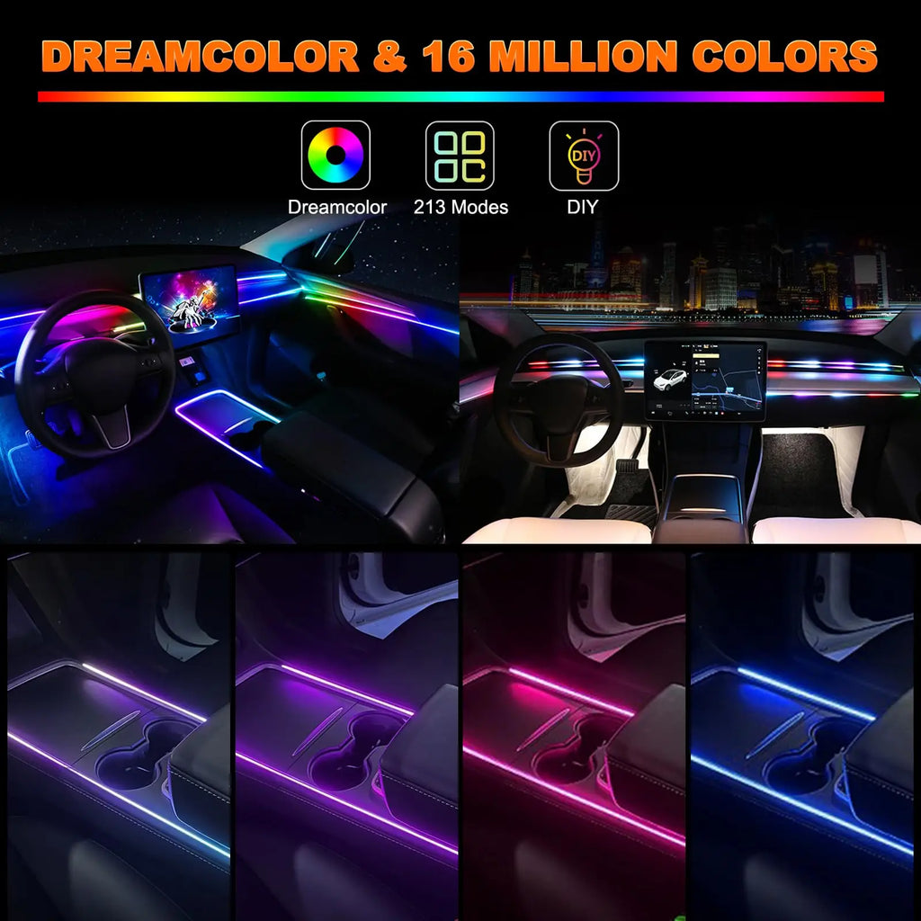 Universal Symphony Car Ambient Lights LED Interior RGB Strea
