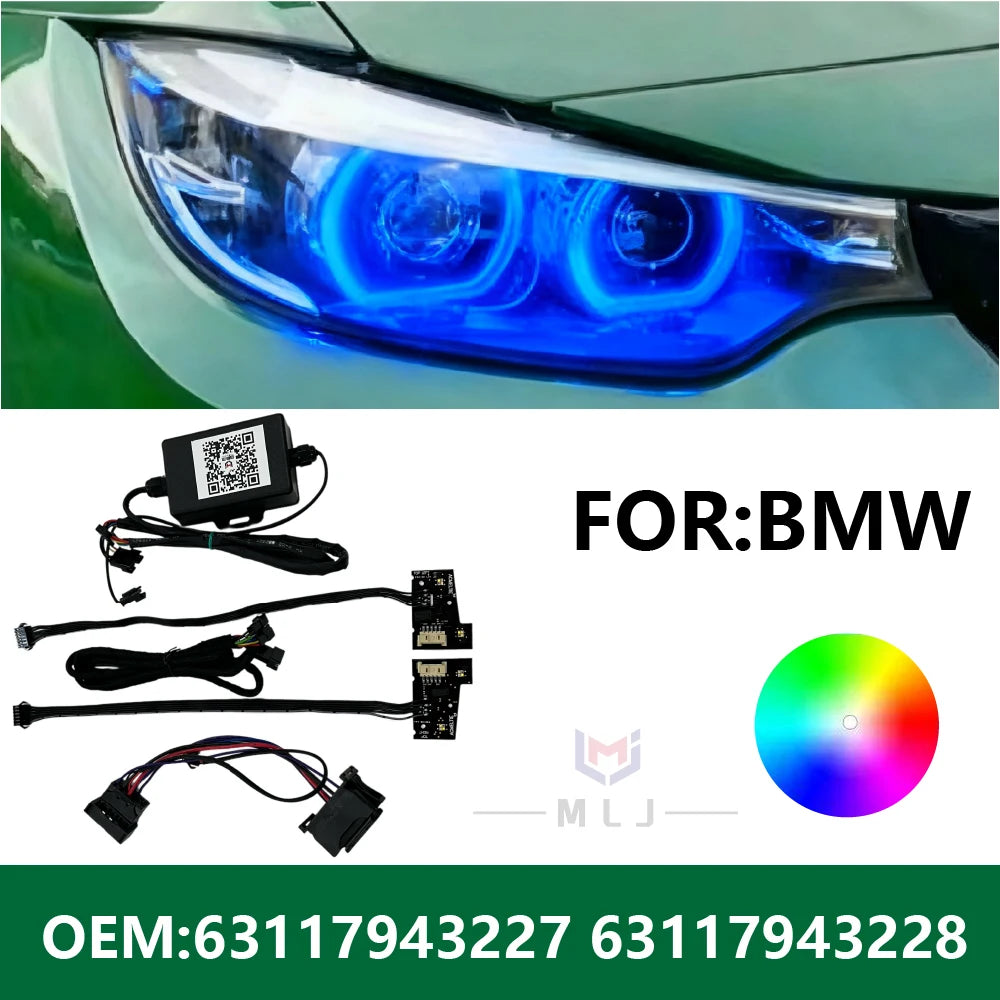 63117943227 63117943228 For BMW F32 F36 2016-2019 Low Version RGB Plug And Play Wiring Harness for BMW F36