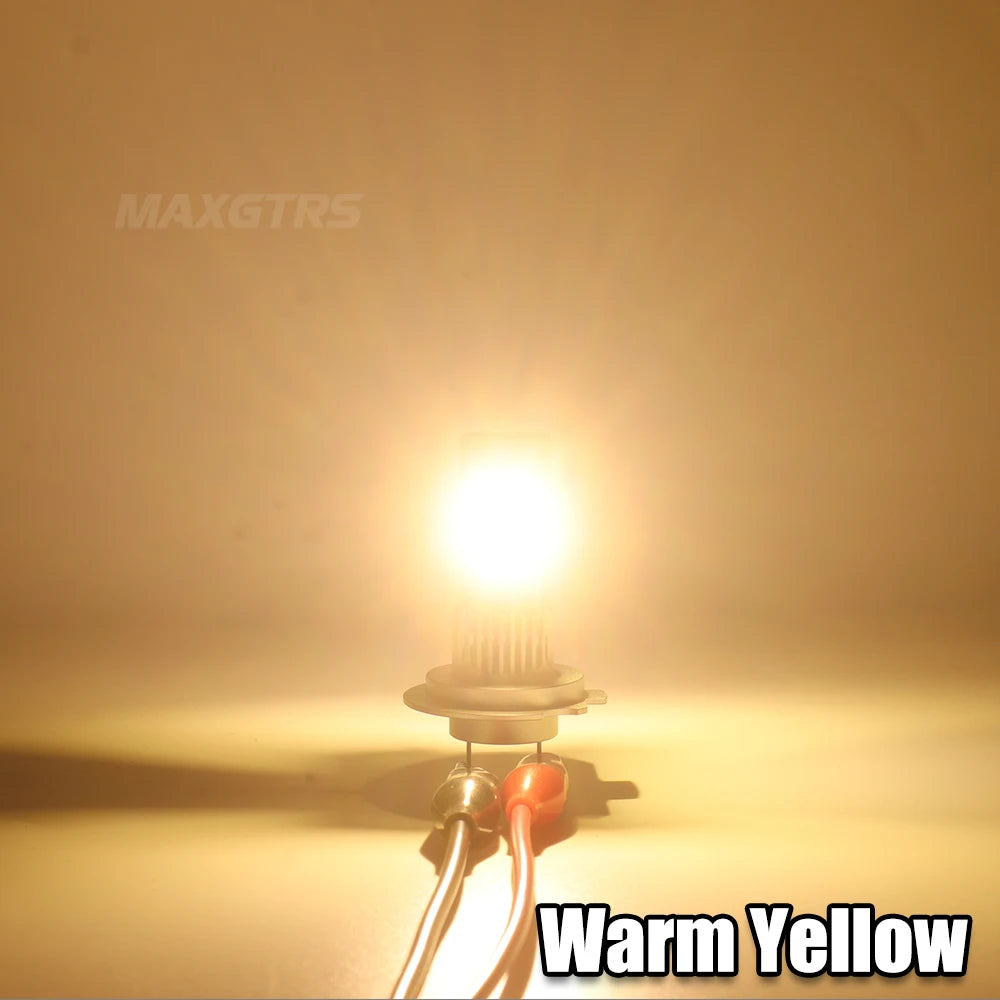 Three Sides Source 2Pcs H7 LED Lights CANBUS For Car CSP Headlight Bulb 110W 6500K White Automobile Lamp Plug Play 12V 28000LM