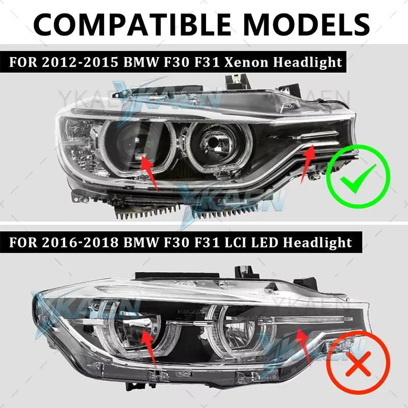 Angel Eye DRL Module For 12-15 BMW 3 Series F30 F31 F34 Xenon Headlight Daytime Running Lights Red Blue for