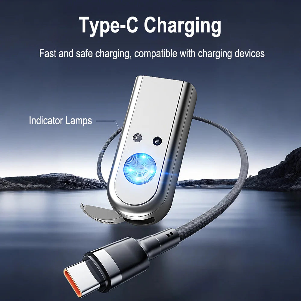 BORUiT Ear Clip Headlamp USB Rechargeable LED Headlight Buil