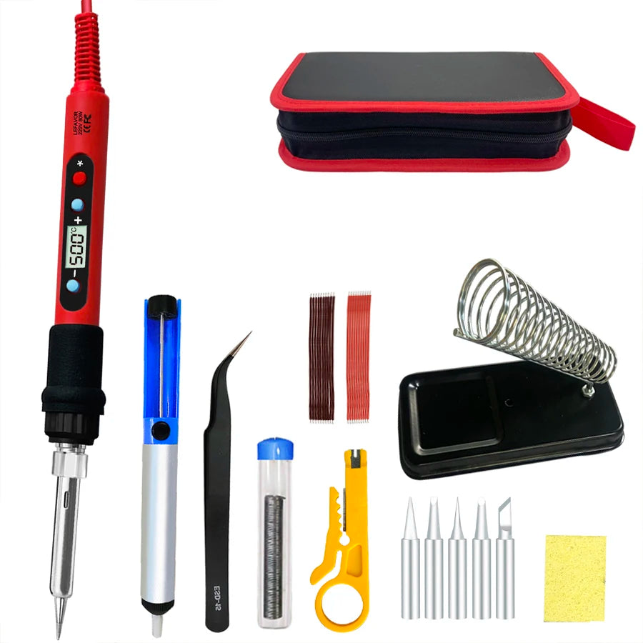Digital Soldering Iron Set Kit 80W with ON/OFF Switch Adjust