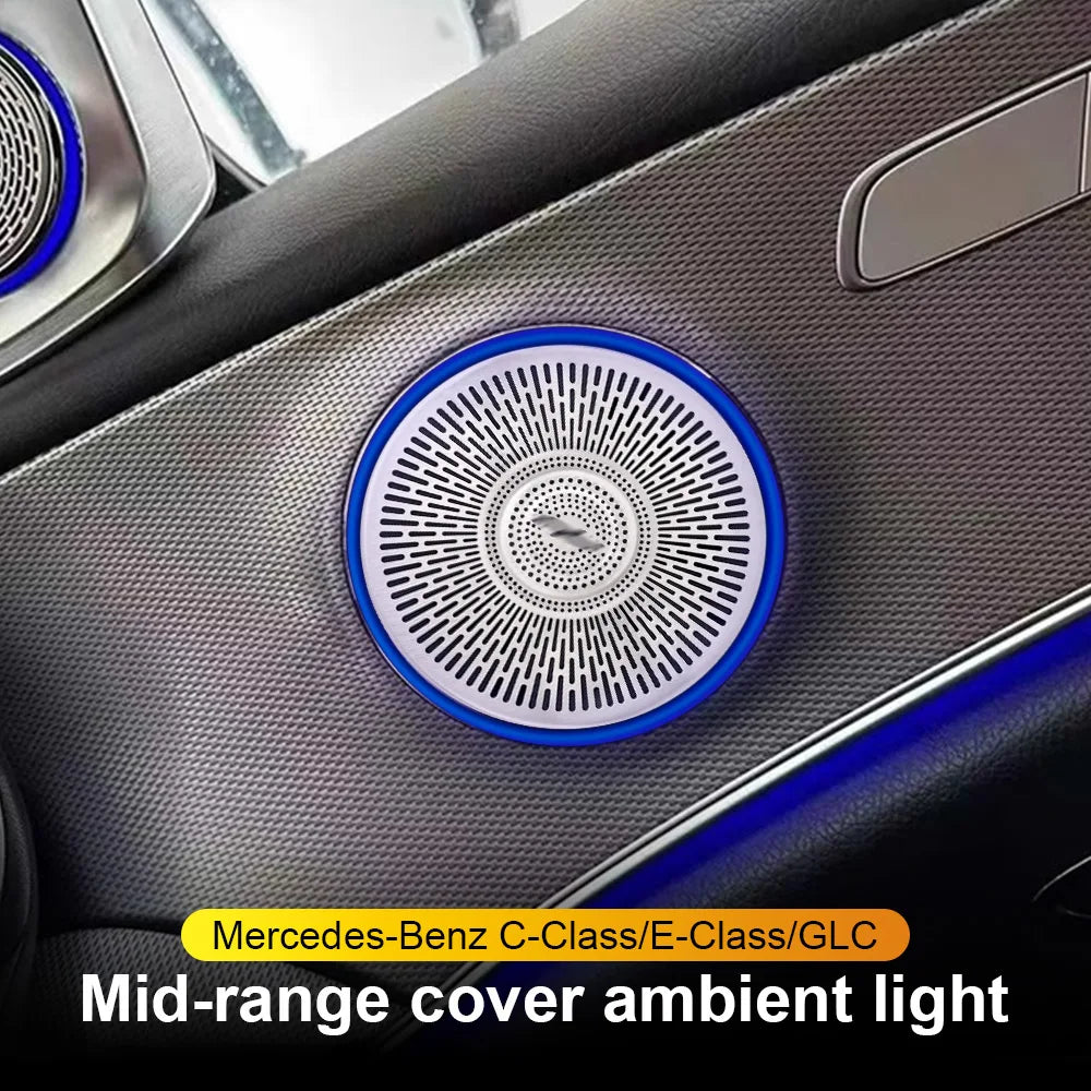 New LED Speaker Cover Car Door Horn Decorative Shell Cover A