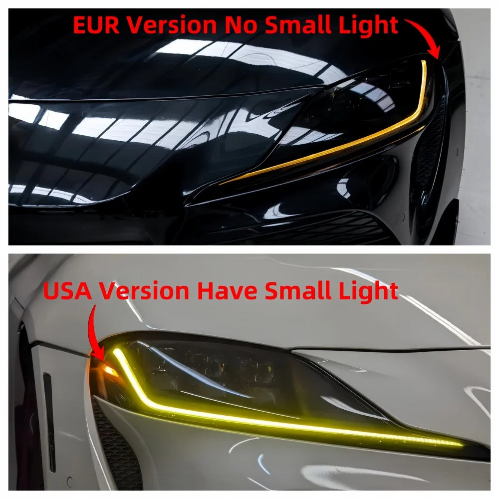Angel Eyes DRL LED Boards Daylight Refit Daytime Running Light Yellow Blue Red Amber For Toyota GR Supra A90