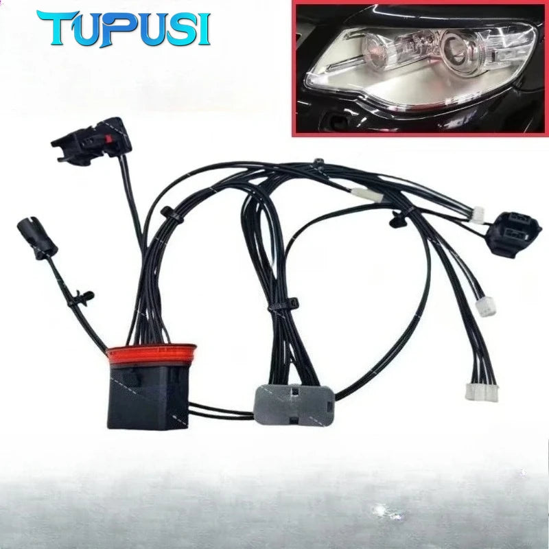 Headlight Wiring Harness for VW Touareg 2007-2010 Headlight Internal Wire Harness Plug Wire Harness Assembly