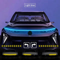 New LED Car Hood Decorative Light Strip Start Scan Dynamic Ambient Light Car Daytime Running Light DRL With Turn Signal Lamp 12V