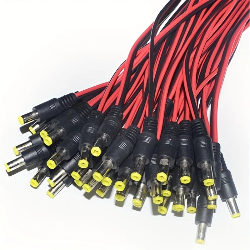 10PCS 12V DC Connectors Male Female Jack Cable Wire Line Ada