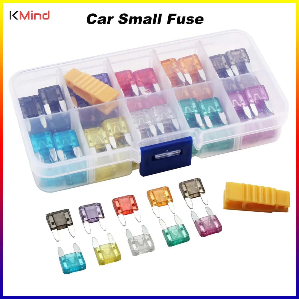 120Pcs Mini Profile Small Size Blade Car Fuse Assortment Set