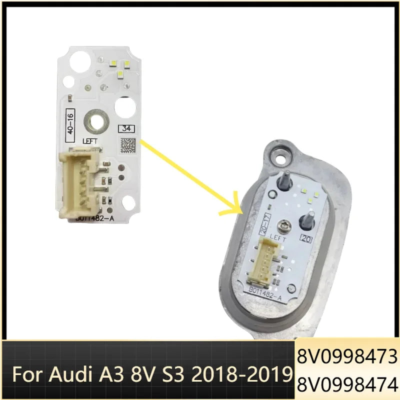 DRL Daytime Running Light Source Panel For Audi A3 8V S3 2018-2019 Xenon Headlamp Auto Accessories for Audi