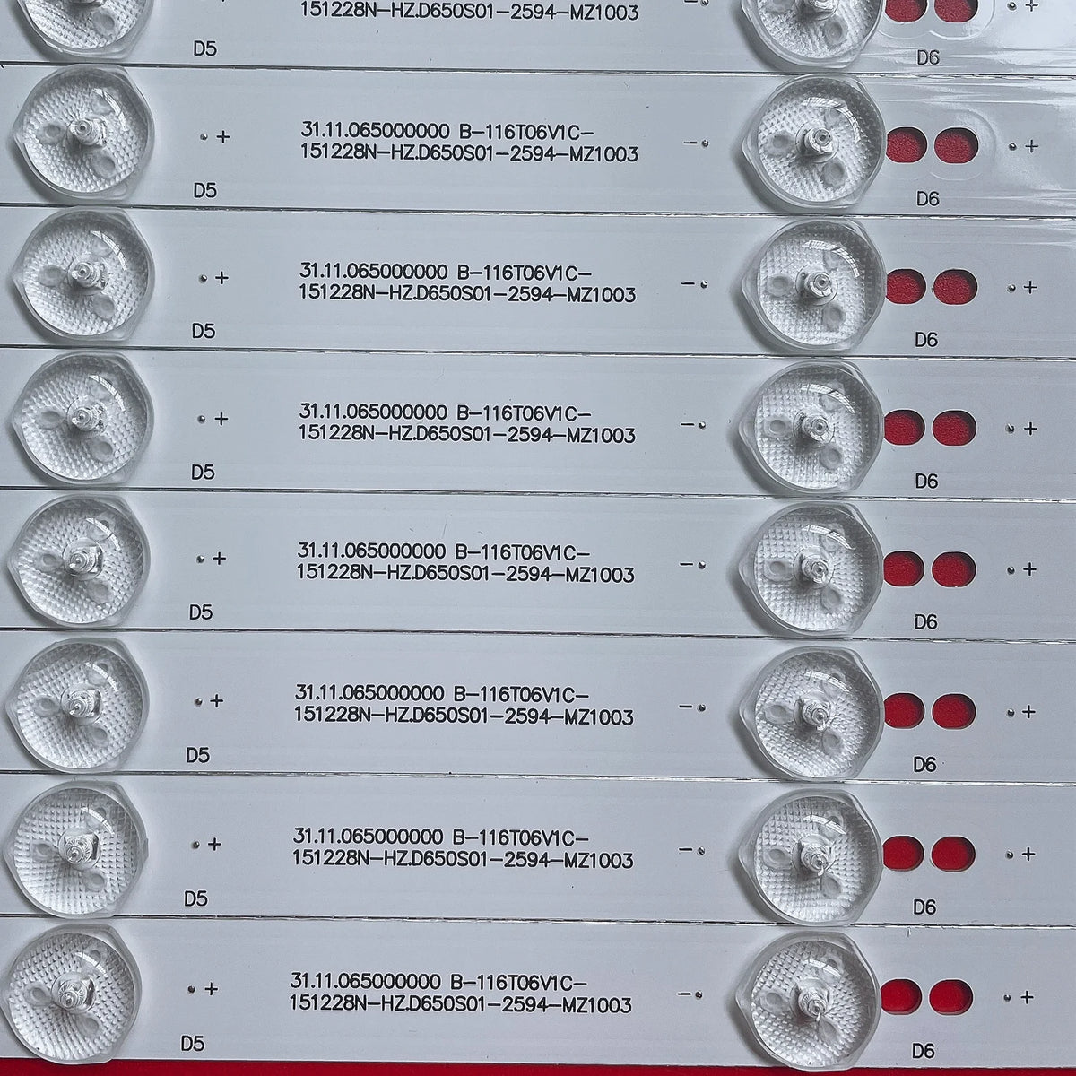 LED Strip for AWX65166 TH-65AX600C SJ.HZ.D6500402-2835AS-F 1.14.FD650001 D650S01-4222-MZ1003 D650S01-4140