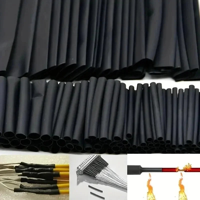 127Pcs Heat Shrink Tube Sleeving Tubing Assortment Kit Elect