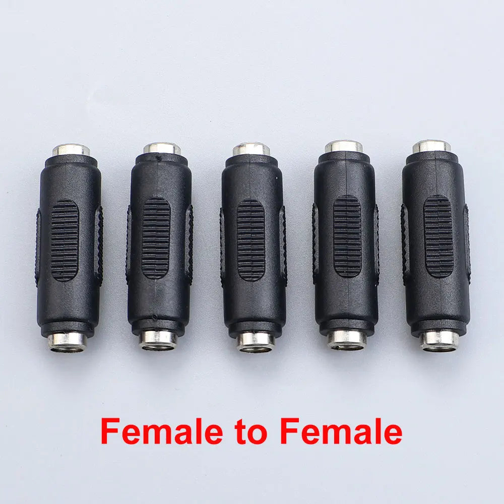 JCD 5.5mm 2.1mm Male Female DC Power Connector 5.5 X 2.1mm A