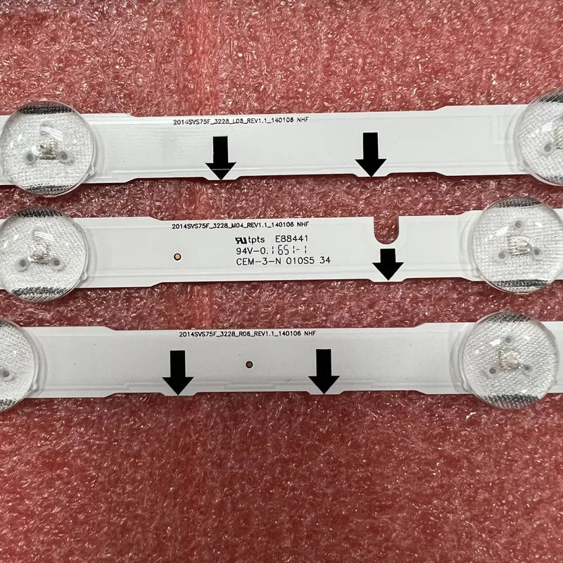 LED Backlight Strip For Samsung UA75H6400 UE75H6400 UE75H640