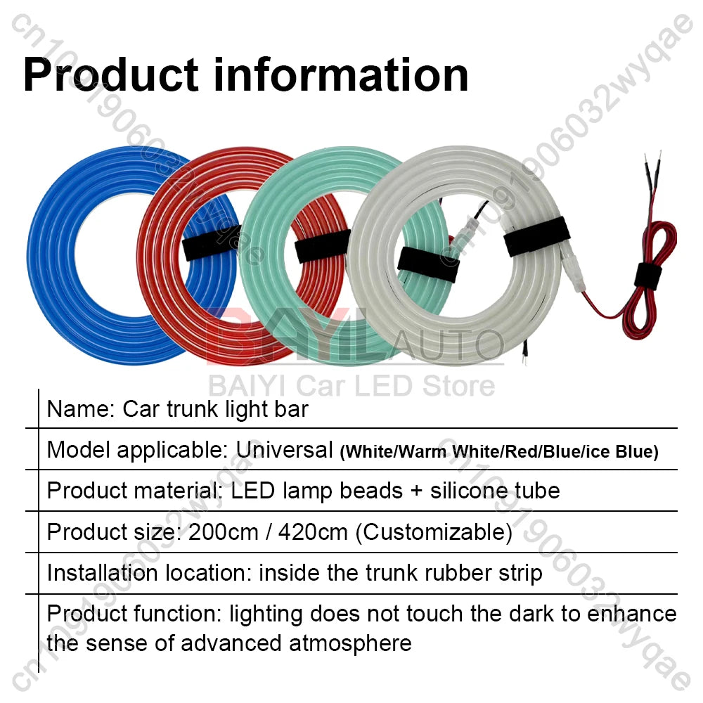 200cm/420cm LED strip lights for the interior decoration of 