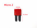 10PCS/lot Fuses Mini Small Medium Micro 2 Car Fuse 2A 3A 5A 7.5A 10A 15A 20A 25A 30A 35A 40A 50A Amp Clip Fuse Set for Car Truck