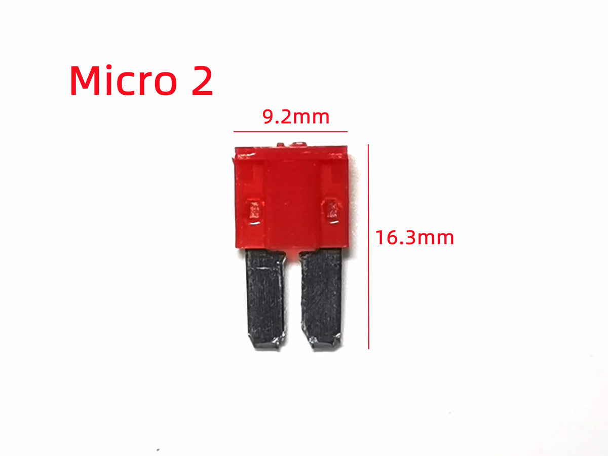 10PCS/lot Fuses Mini Small Medium Micro 2 Car Fuse 2A 3A 5A 7.5A 10A 15A 20A 25A 30A 35A 40A 50A Amp Clip Fuse Set for Car Truck