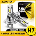 AUXITO 2Pcs Turbo H7 LED Canbus No Error Headlight Bulbs wit