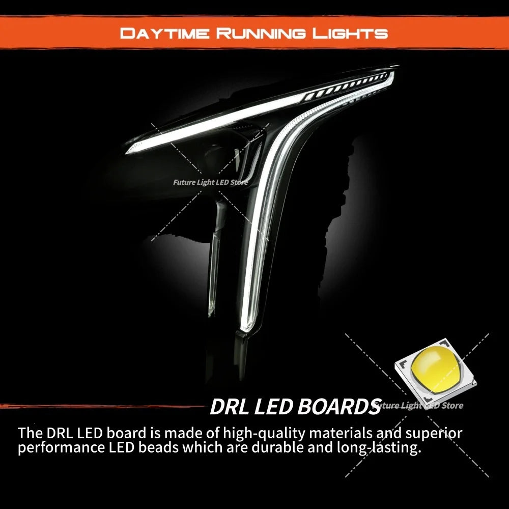 DRL Chip Boards 10000061255-02 Full LED Headlight For Cadillac XT4 2018-2023