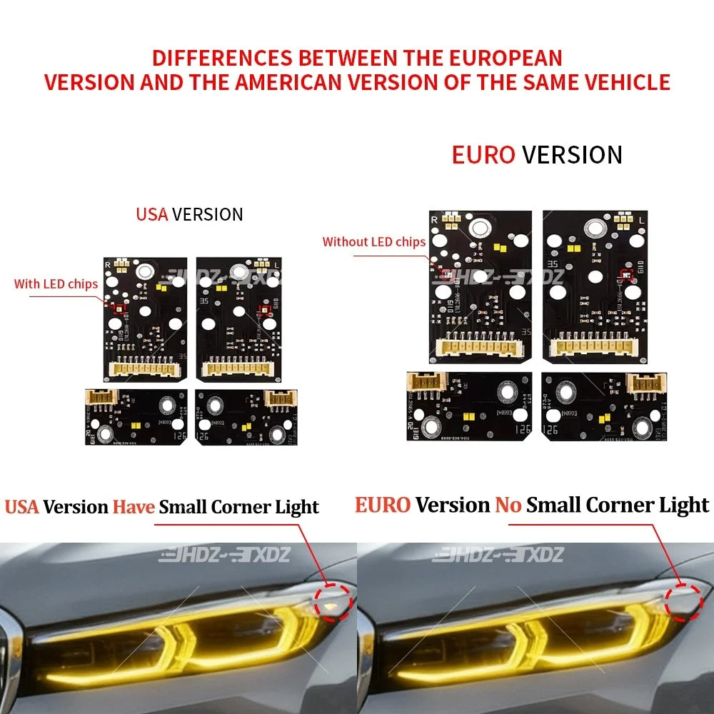 Angel Eye DRL Board Lightsource For BMW 7 Series G11 G12 LCI 730i 740i 750iX 2019-2022 Laser LED Headlight