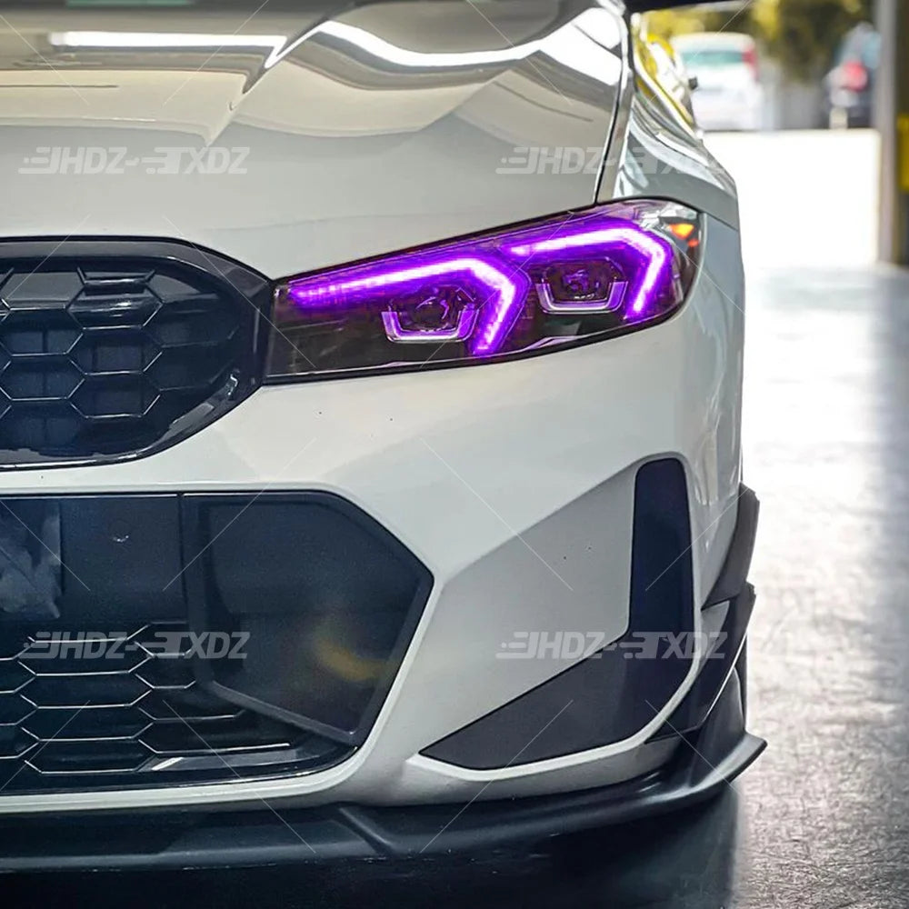 DRL LED Chips Yellow Amber Blue Light For BMW 3 Series G20 G21 G28 LCI 22-24 US LED Headlight Daytime Running