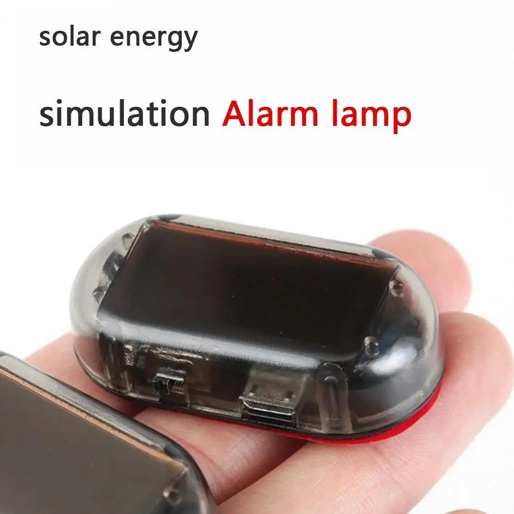 Car Fake Security Light Solar Powered Universal Warning LED 