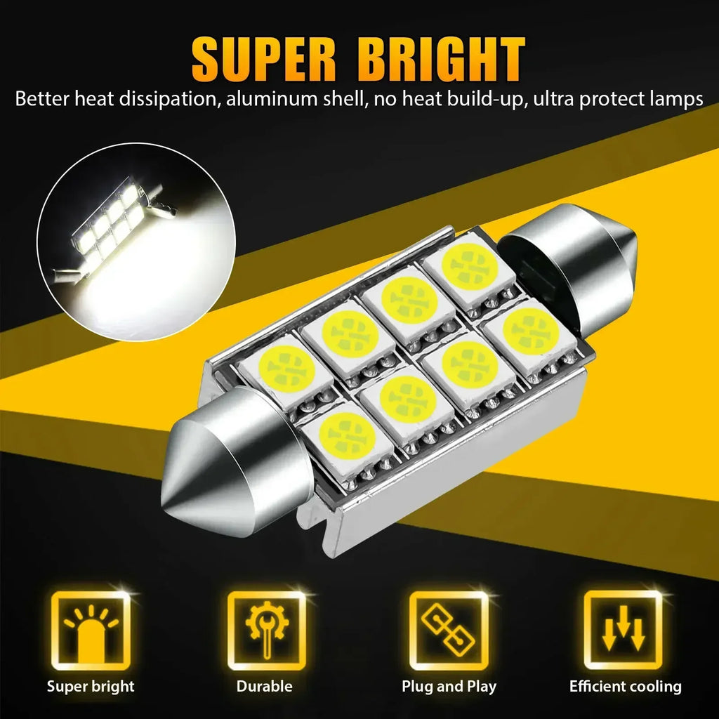 23Pcs T10 5050 Car LED Light Bulb Interior Dome Trunk Licens