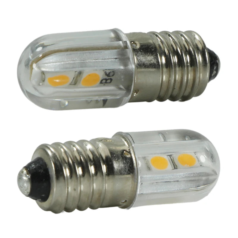 4pcs Lampen E10 Led Interior Bulb 6v 12v 24v 220v Mini Color