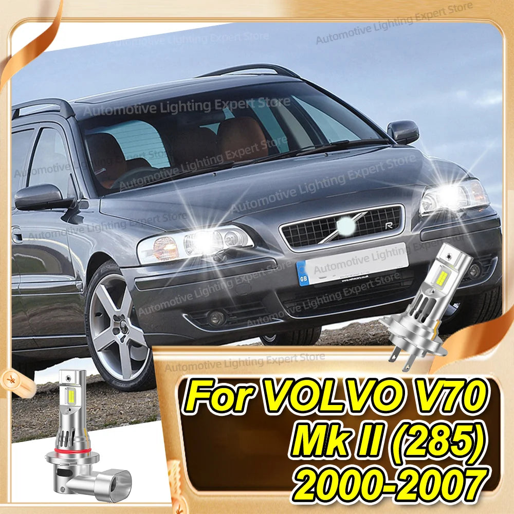 2/4Pcs LED Headlight Bulbs 180W Turbo Fan Car lamp For VOLVO