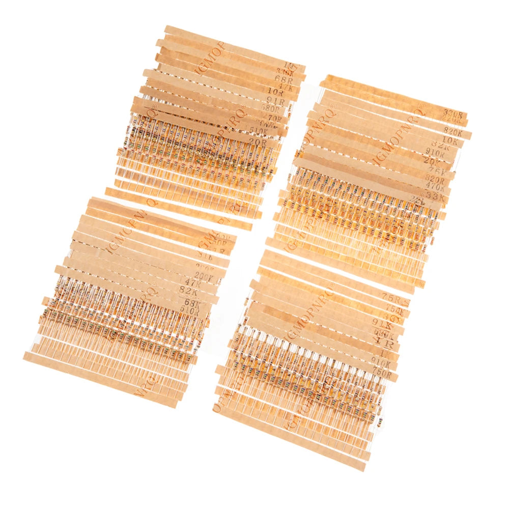 860pcs/lot Carbon Film Resistor Kit 1/4W 5% resistors assort