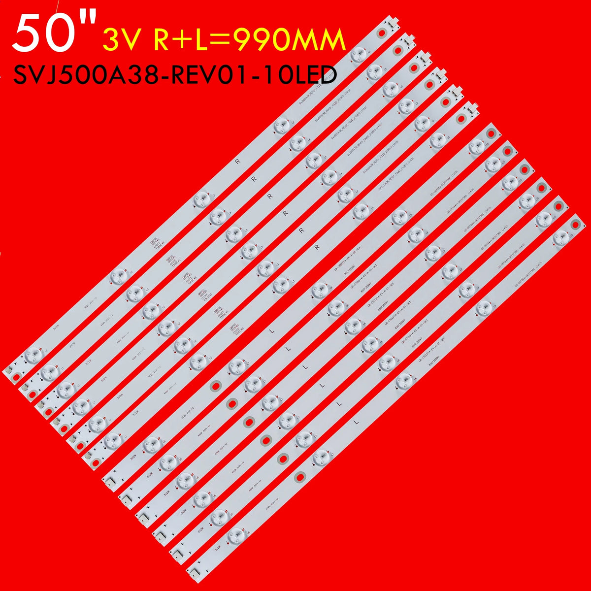 LED Backlight Strip for 1/5 Kit LED TV Backlight Strip for LED50D7200I LE50C51S-UD LB-C500F14-E4-A-G1-SE1/2