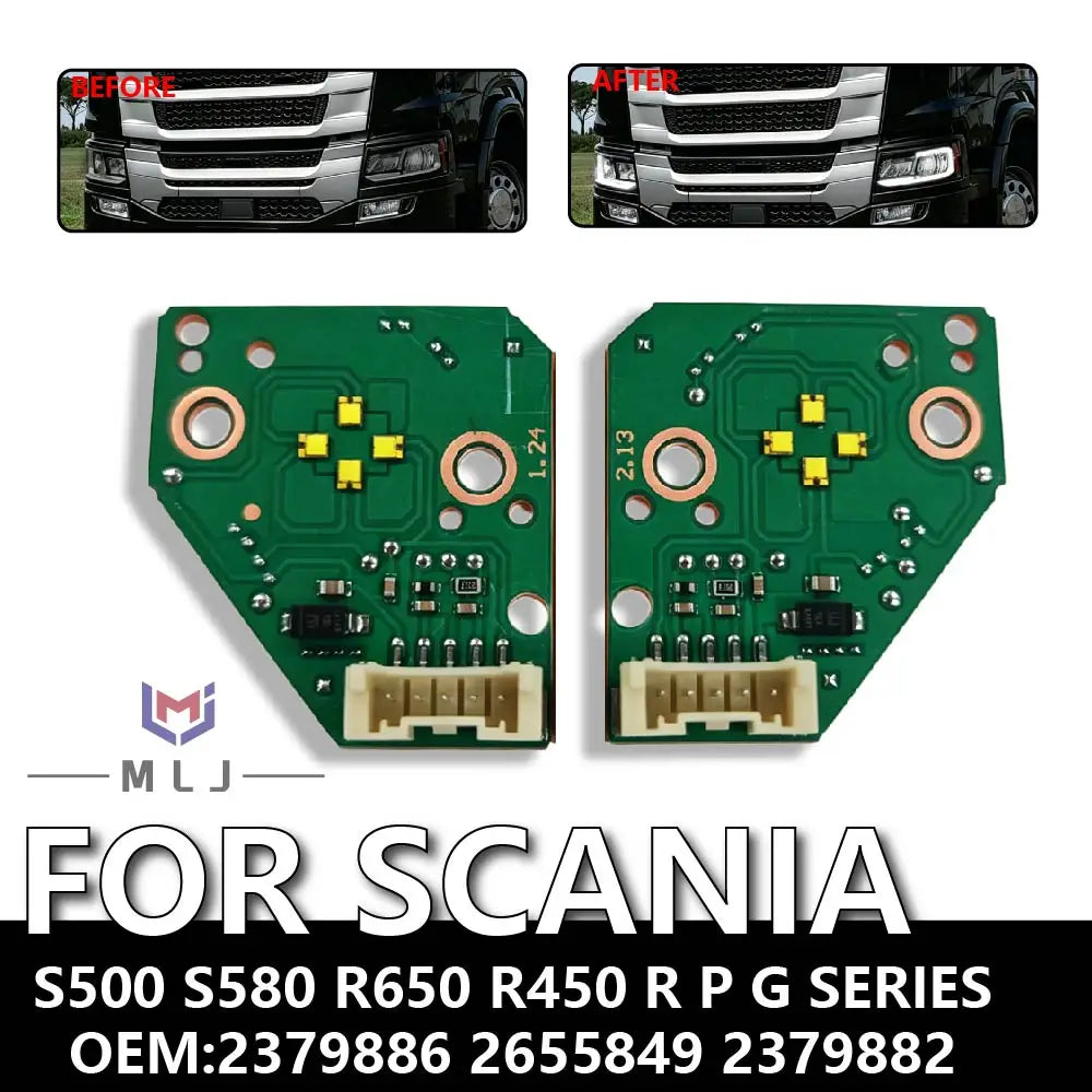 Angel Eyes LED DRL Board Chips OEM 2379886 2655849 2379882 Replacement Truck Accessories For Scania S R