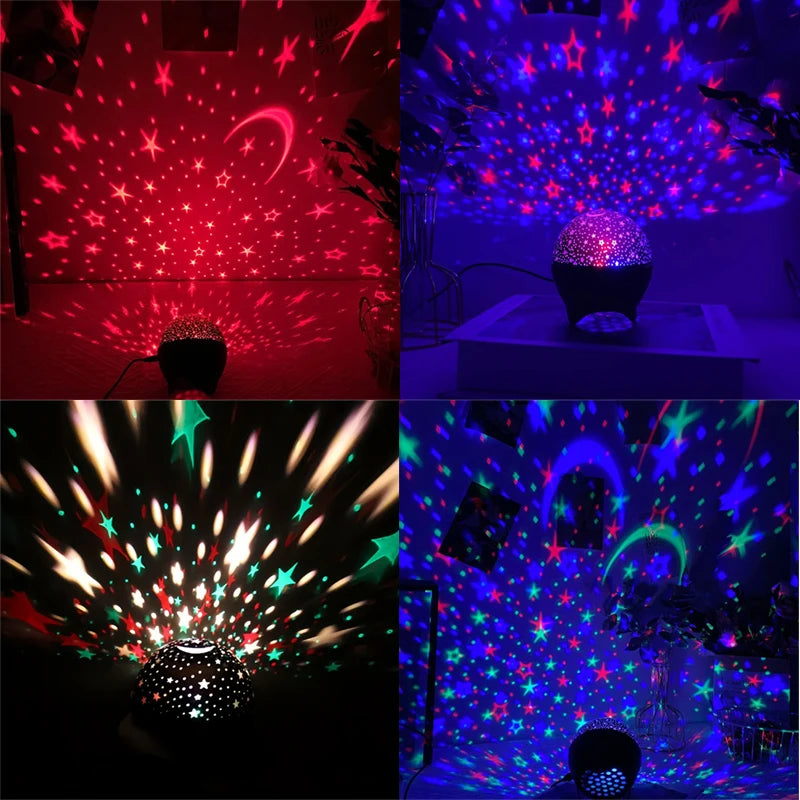 RGB Night Lights LED Projector Light Starry Moon Galaxy Proj