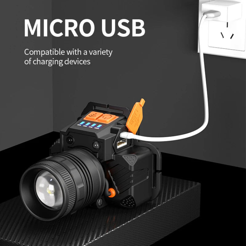 Super Bright LED Headlamp Fishing Headlight Portable Flashli