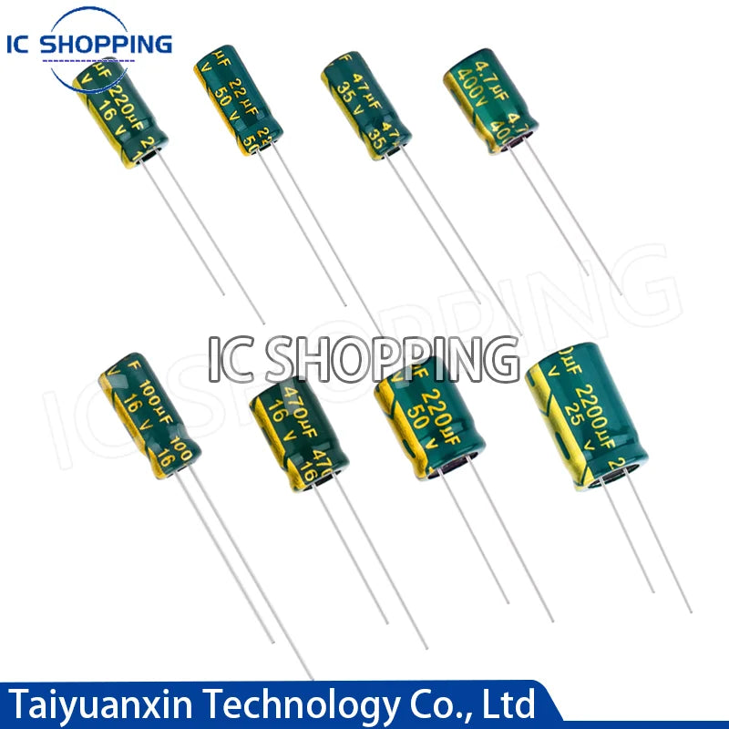 20PCS 500PCS High Frequency Capacitor 6.3V 10V 16V 25V 35V 5