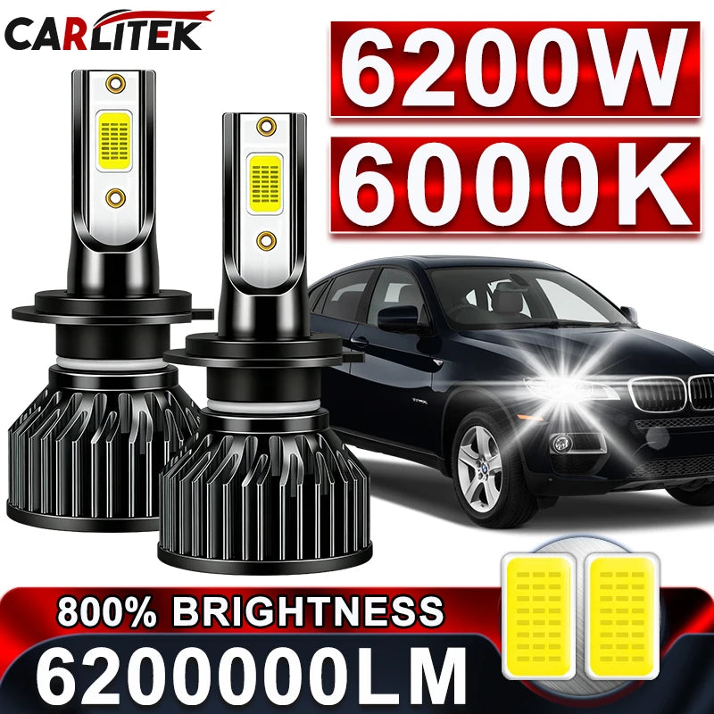 H7 H4 LED Lights 4300K 6000K 5000K H7 H4 LED Mini Car Headli