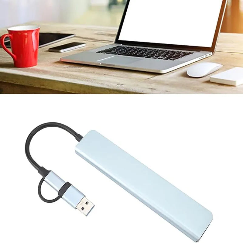 USB C Hub USB Splitter 8 in 1 USB Extender with 4 USB Port 1