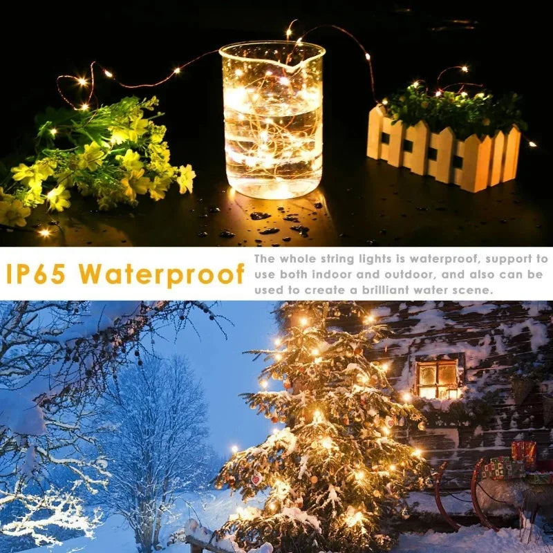 5M-30M USB String Lights 8 Modes Fairy Lights Copper Wire LE