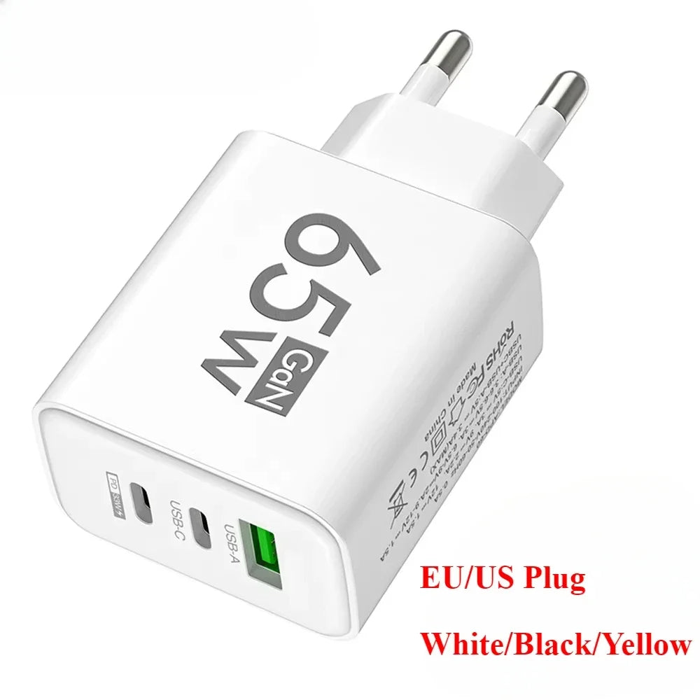 USB PD Type-C Multi-Port Charging Adapter Kr Charger for iPh