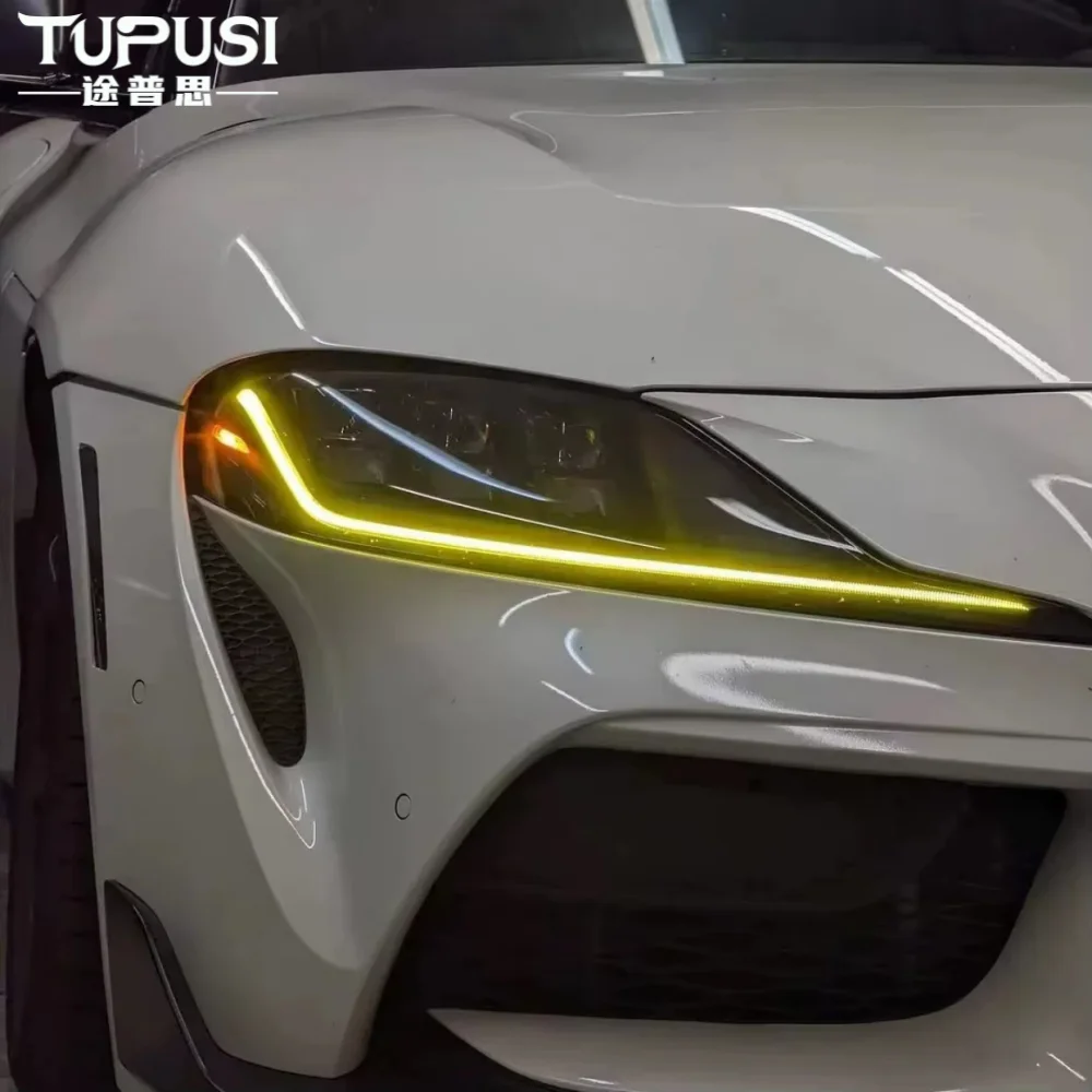 DRL Board For Toyota Supra A90 A91 2019-2024 LED Headlight DRL Modules Daytime Running Lights Chip Angel Eyes