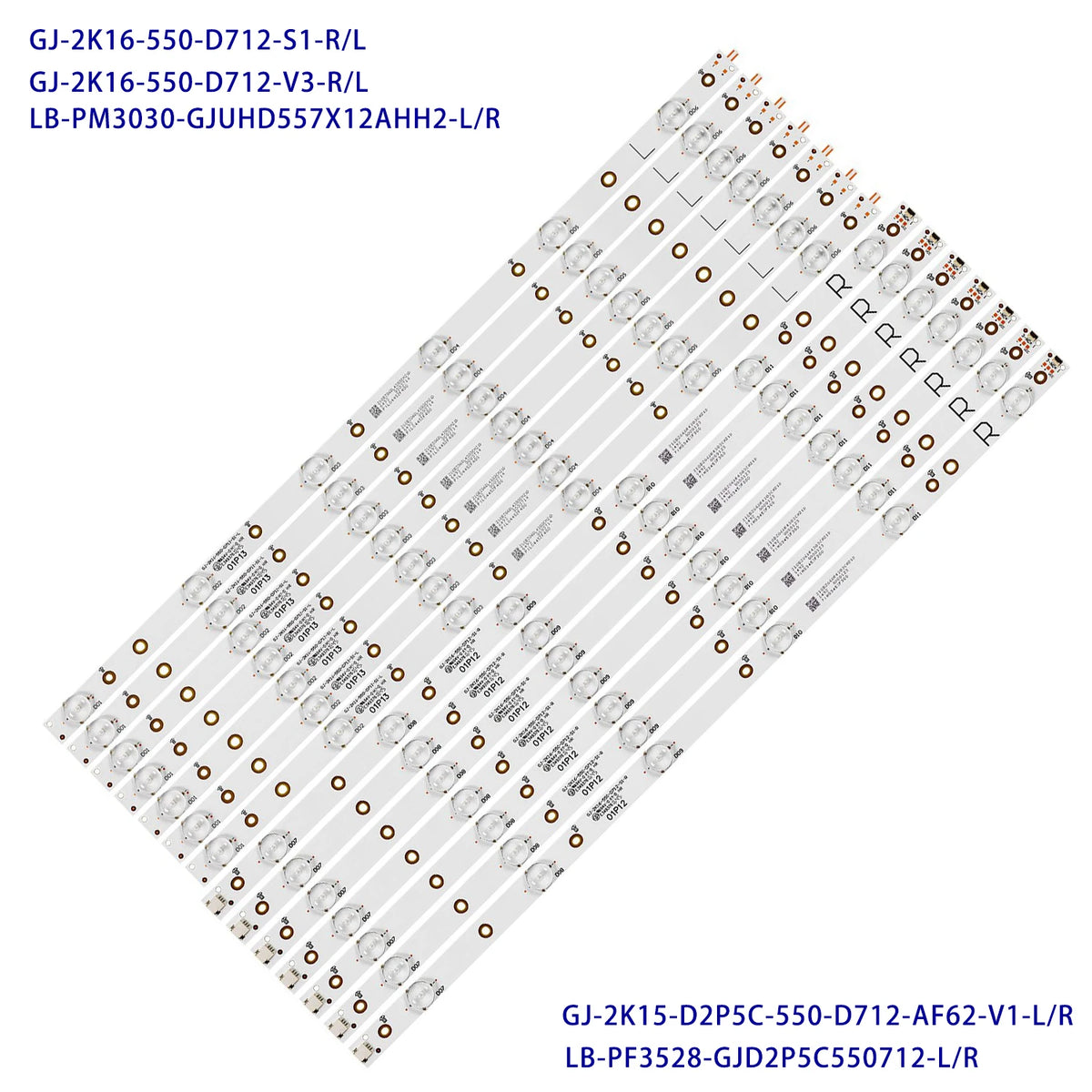 LED Backlight Strip for AOC LE55U7970 LE55D5542 LD55V02S TPT550F2 GJ-2K16-550-D712-V3-L 01N29-A