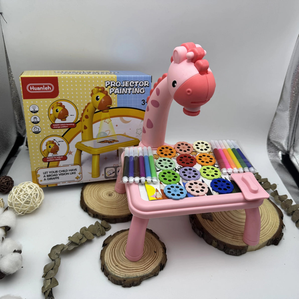 Kid s LED Projector Drawing Table Mini Toy Painting Set Table Educational Board Creative Learning Tools Painting Toys Gift