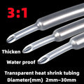 5M/lot Clear 3 1 Heat Shrink Tube Impermeable With Double Wa