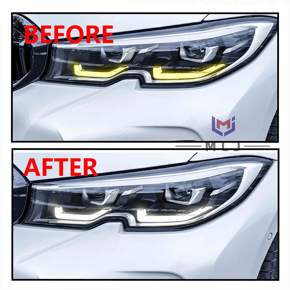 LED Headlight DRL Light Lines DRL Light Guide Strip Car Accessories for BMW G28 G20 2019-2022