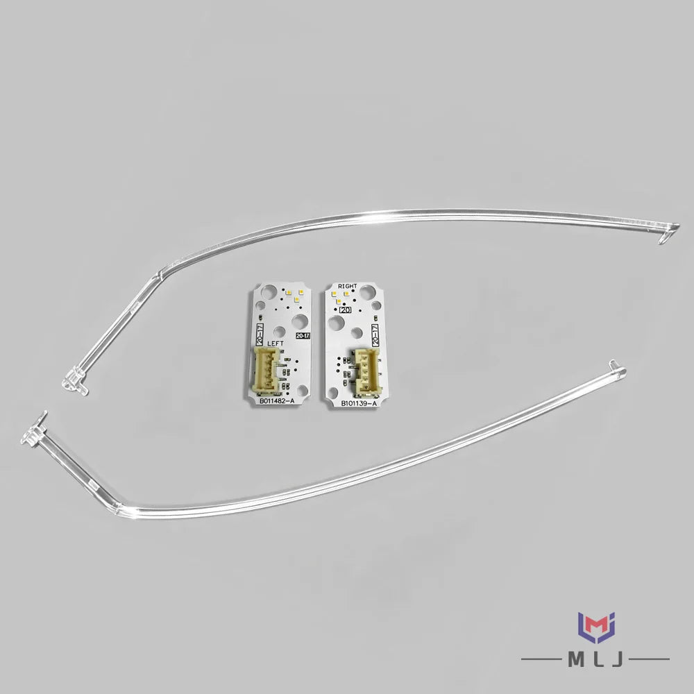 Headlight Yellow LED DRL Board Light Source Chip With Light Guide Tube Replacement for Audi RS3 S3 A3