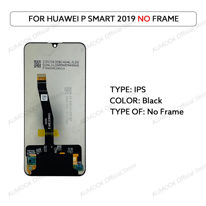 For Huawei P Smart 2019 LCD Display Touch Screen Digitizer Assembly With Frame POT-LX1 POT-LX3 LCD Screen Replace Repair Parts